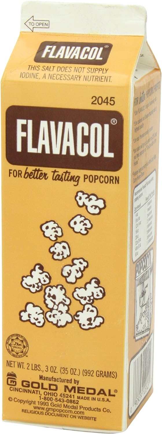 Flavacol Popcorn Seasoning Salt by Gold Medal – 35 oz Carton