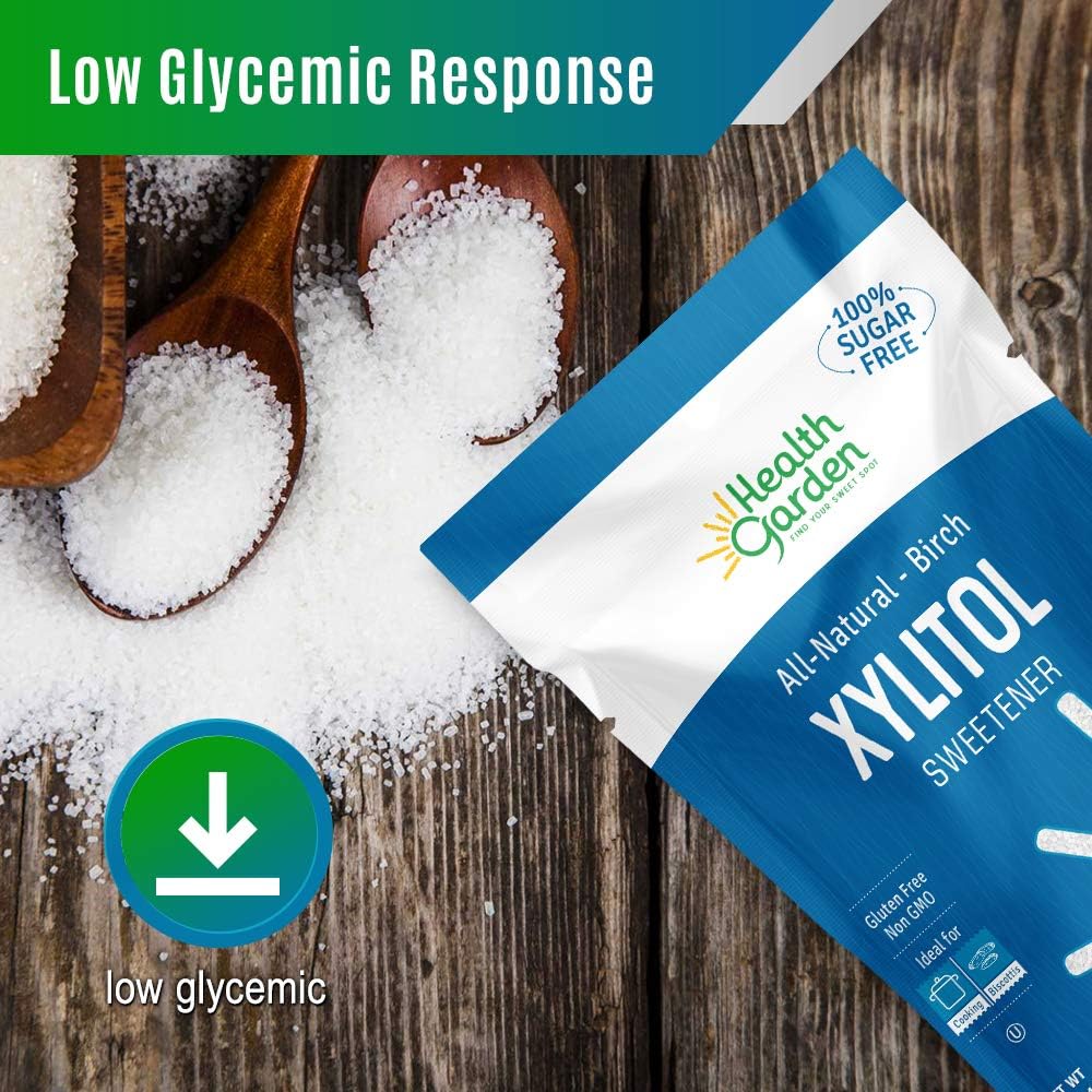 Health Garden® Xylitol Sweetener – Birch, All-Natural Sugar Alternative (1 lb)