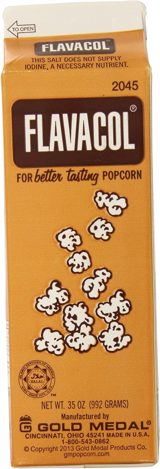 Flavacol Popcorn Seasoning Salt by Gold Medal – 35 oz Carton