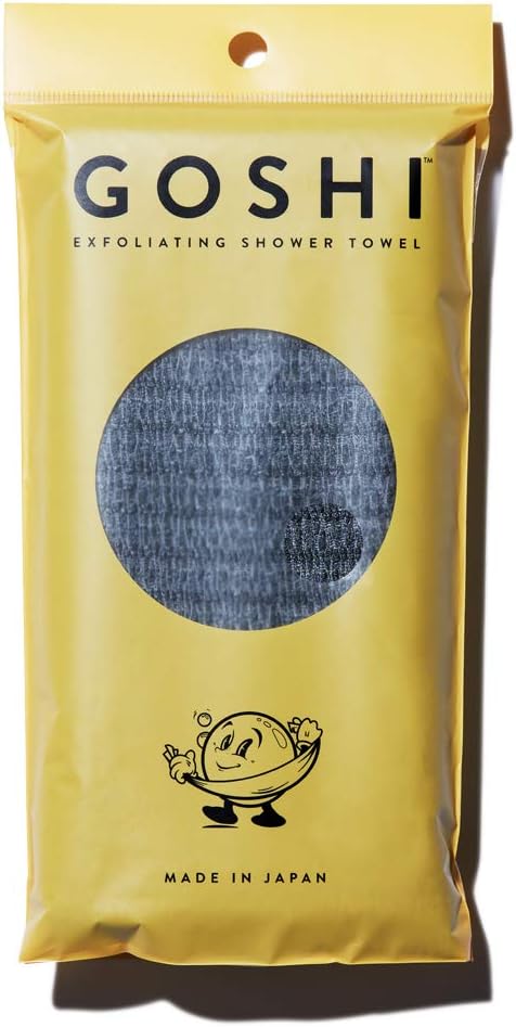 GOSHI® Exfoliating Shower Towel – Made in Japan for Smooth Clean Skin