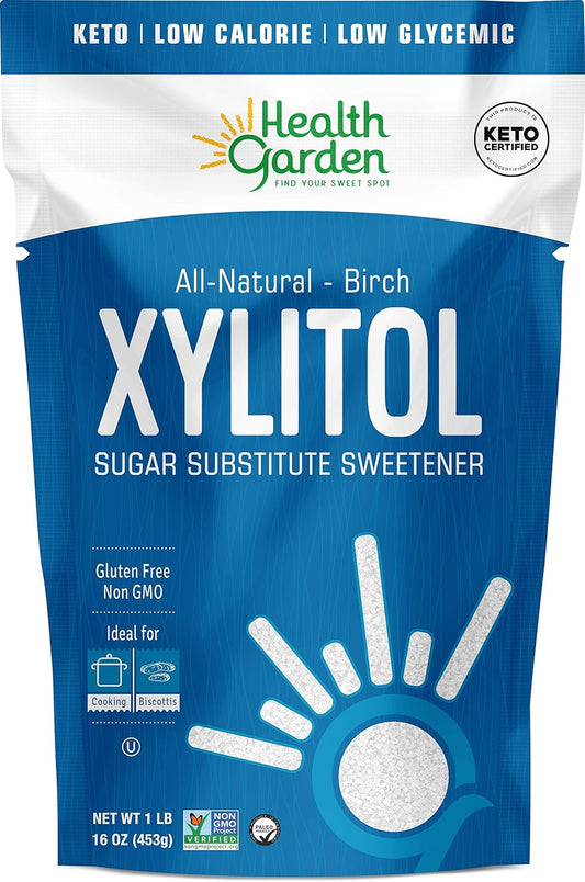 Health Garden® Xylitol Sweetener – Birch, All-Natural Sugar Alternative (1 lb)