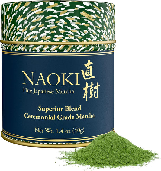 Naoki® Superior Blend Ceremonial Grade Matcha – Japanese Green Tea Powder (40 g)