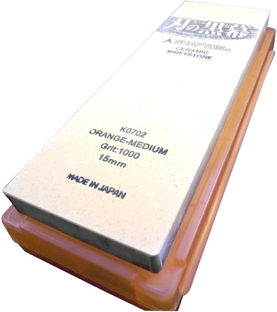 Shapton® Ha No Kuromaku Ceramic Whetstone Set – Medium and Fine Grit Combo (1000 and 5000)